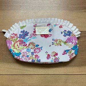 Betsey Johnson floral cosmetic bag.